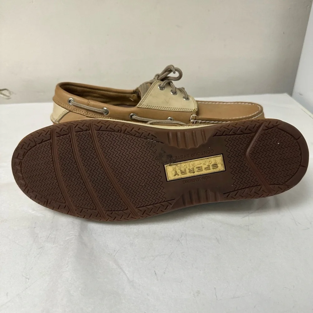 Sperry Top-Sider Billfish 3 Eye Boat Shoe Tan/Beige Men's size 13 Medium
